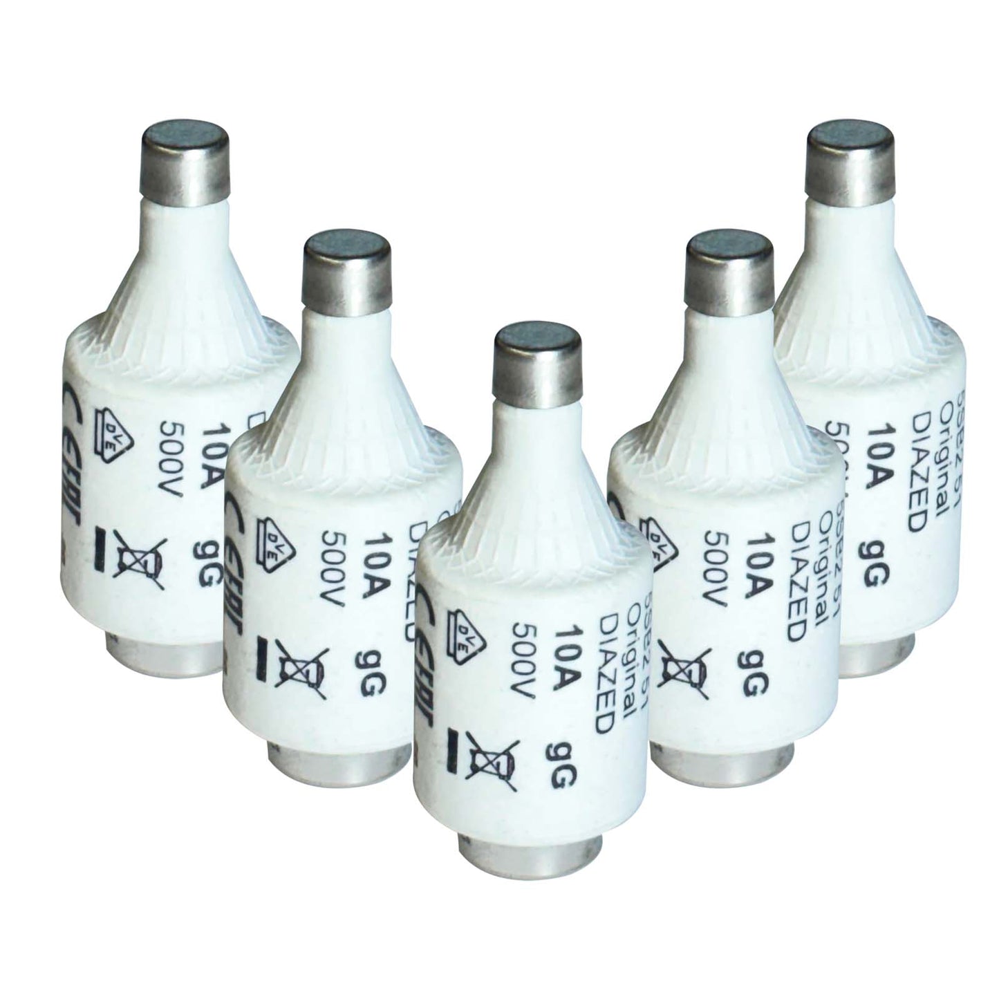 FUSIBLE SIEMENS 10A 500V PAQUETE 5 PIEZAS