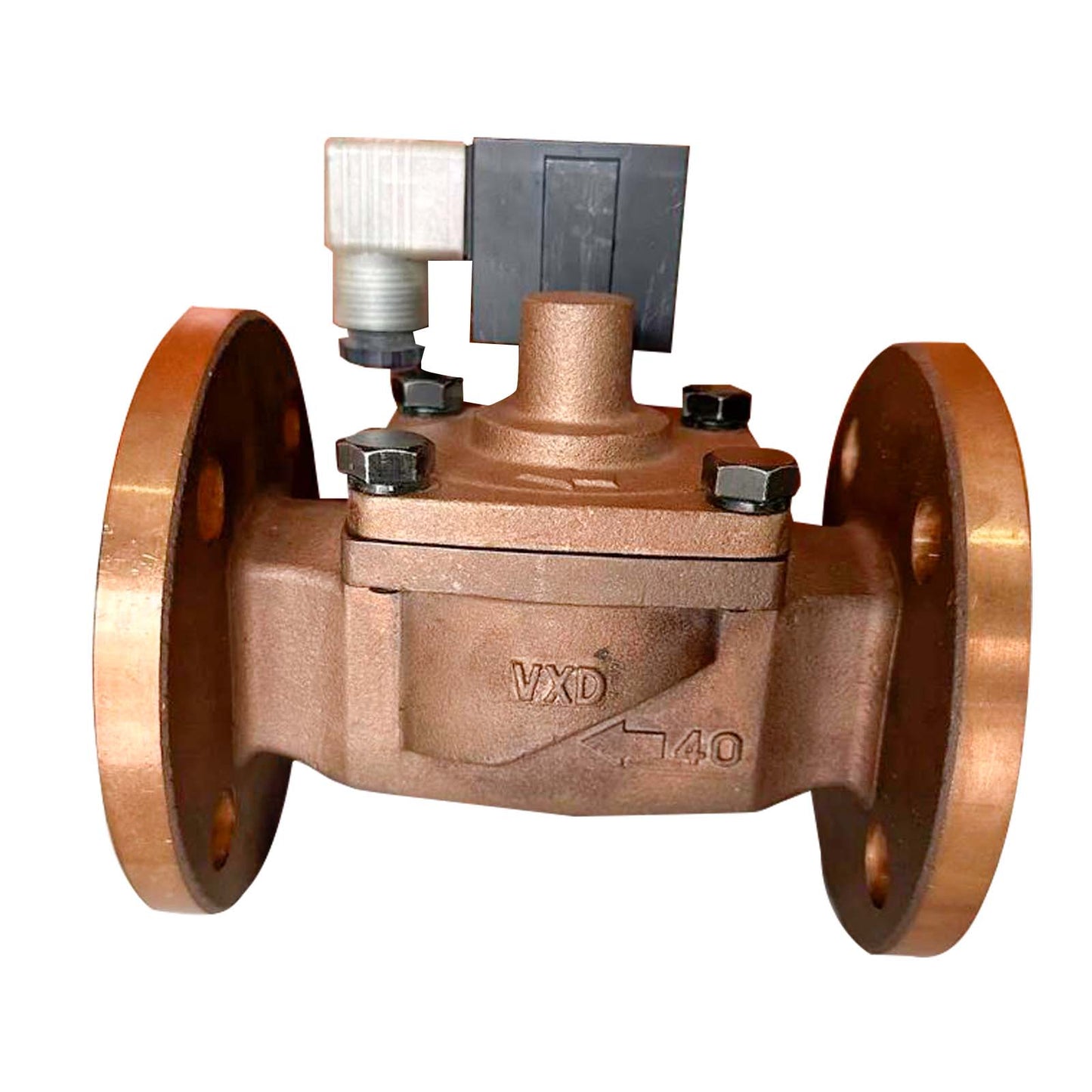 VALVULA SOLENOIDE BRONCE 2" BRIDADA 220V