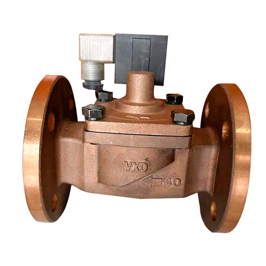 VALVULA SOLENOIDE BRONCE 2" BRIDADA 220V