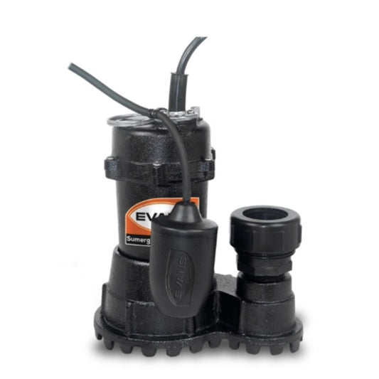 BOMBA SUMERGIBLE EVANS 0.5HP 115V C/FLOTADOR