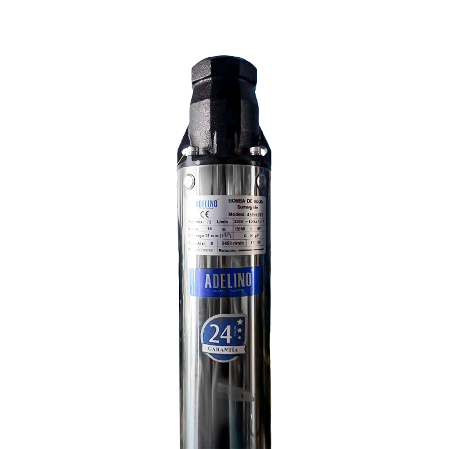 MOTOBOMBA SUMERGIBLE ADELINO 1 HP 127V