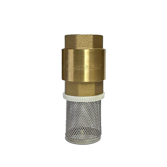 VALVULA PIE CHECK 1" AQUAPAK BRONCE DESMONTABLE