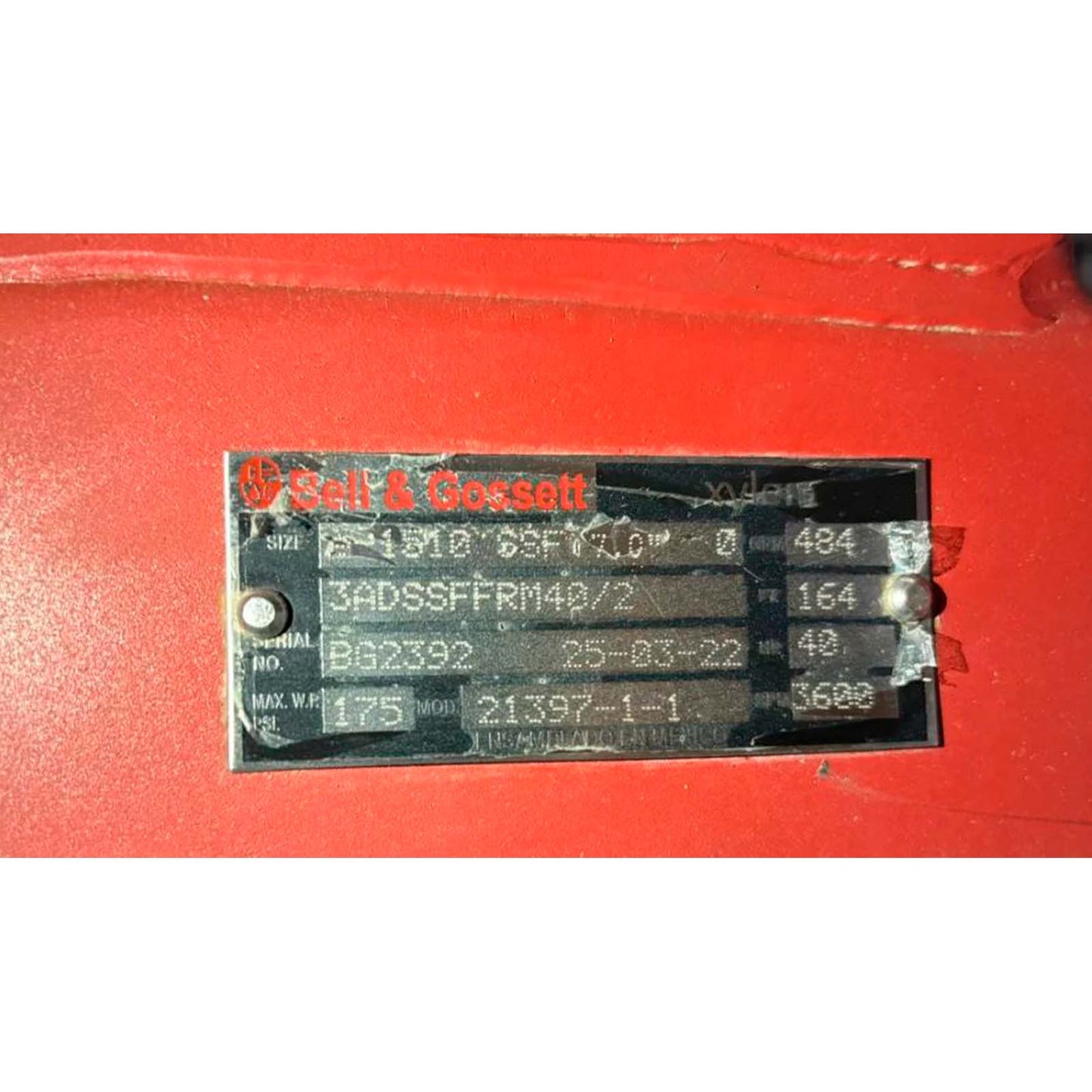 BOMBA HORIZONTAL TIPO CARACOL BELL & GOSSETT 40HP