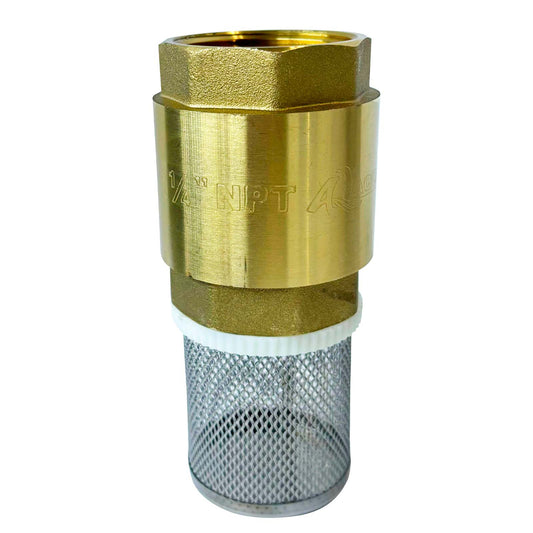 VALVULA PIE CHECK 1.25" AQUAPAK BRONCE DESMONTABLE