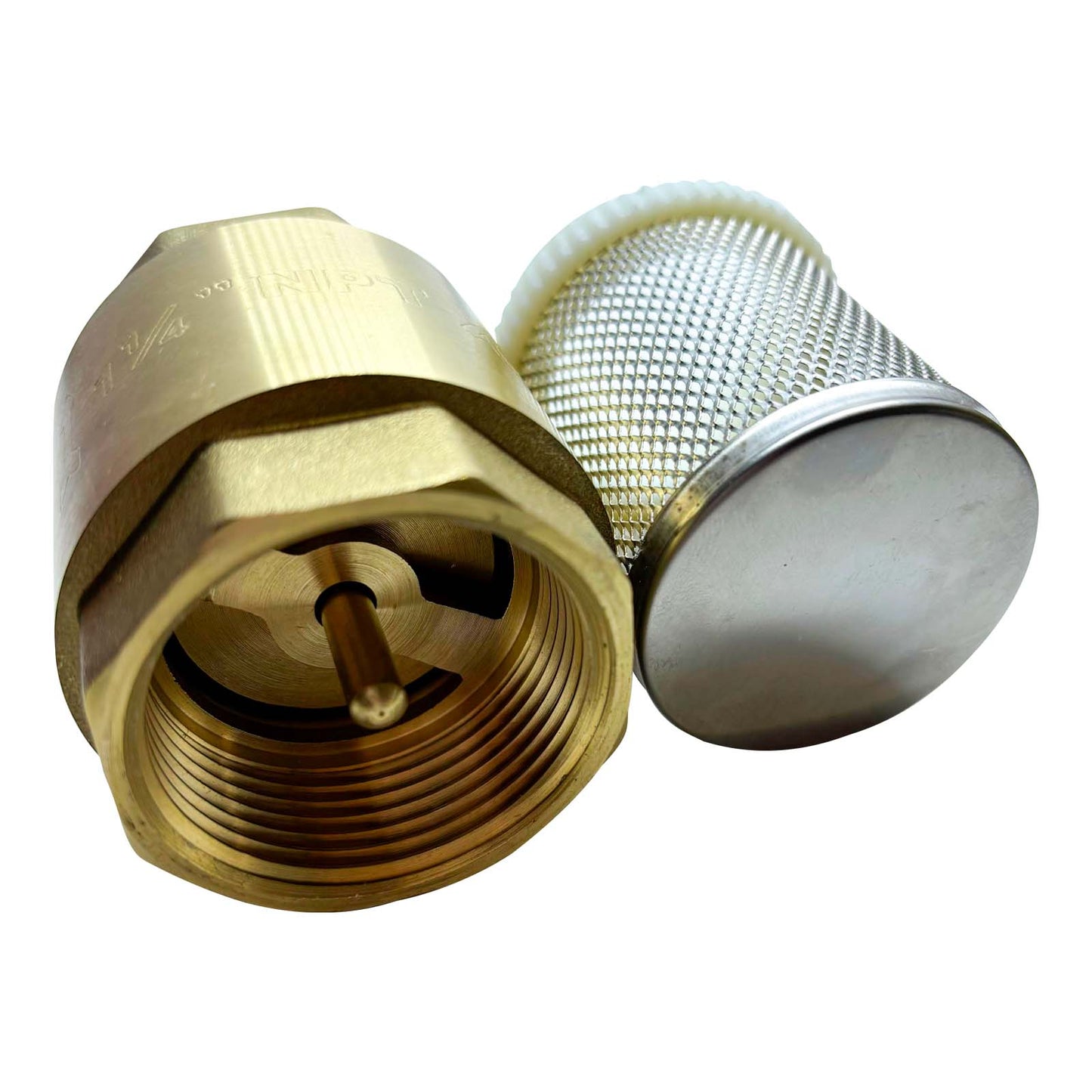 VALVULA PIE CHECK 1.25" AQUAPAK BRONCE DESMONTABLE