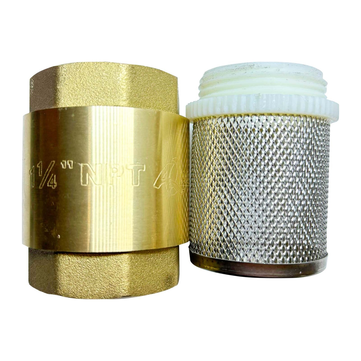 VALVULA PIE CHECK 1.25" AQUAPAK BRONCE DESMONTABLE