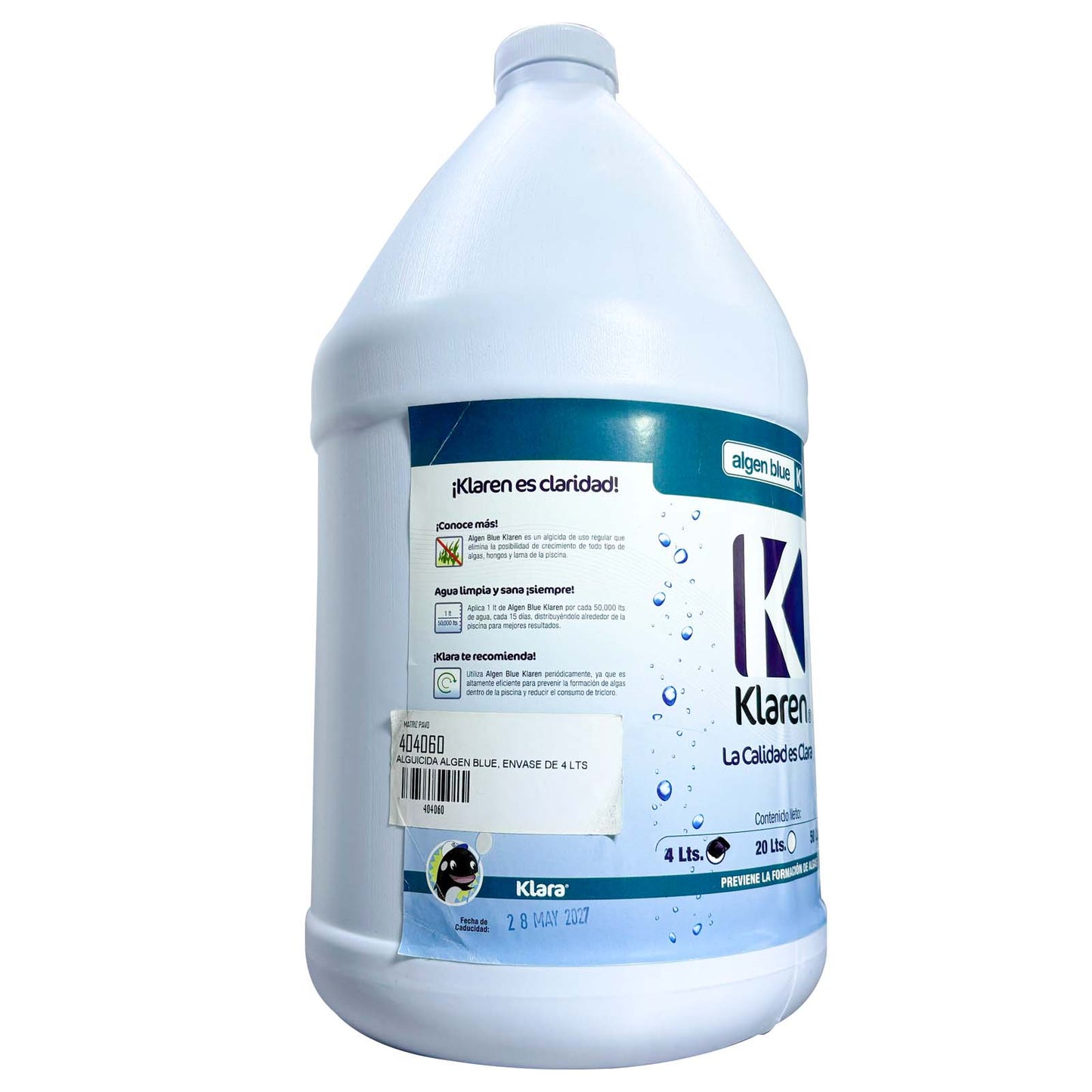 ALGUICIDA ALGEN BLUE ENVASE 4 LITROS