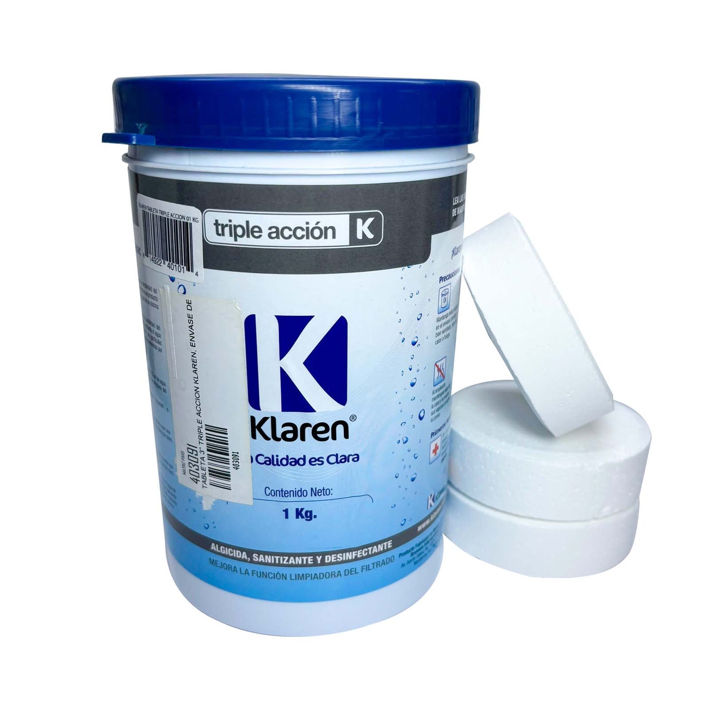 TRICLORO TABLETA 3" KLAREN 1 KILO