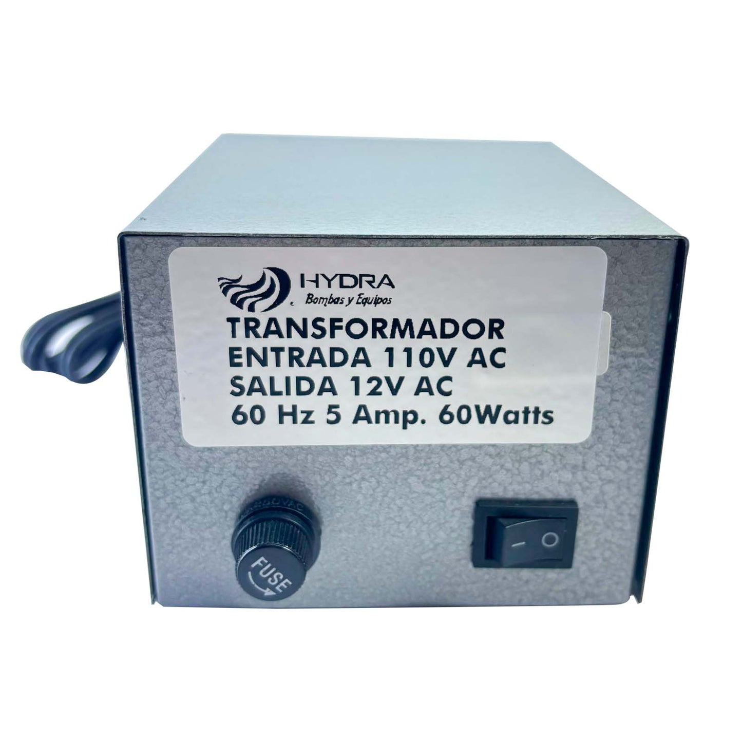 TRANSFORMADOR 60W 5A 12V C/FUSIBLE1