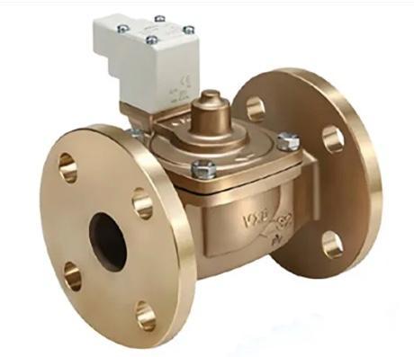 VALVULA SOLENOIDE BRONCE 2" BRIDADA 220V