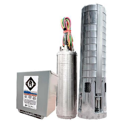 BOMBA SUMERGIBLE BARNES, MOTOR Y CAJA FRANKLIN 2HP 220V 1F DESC 2" 40GPM