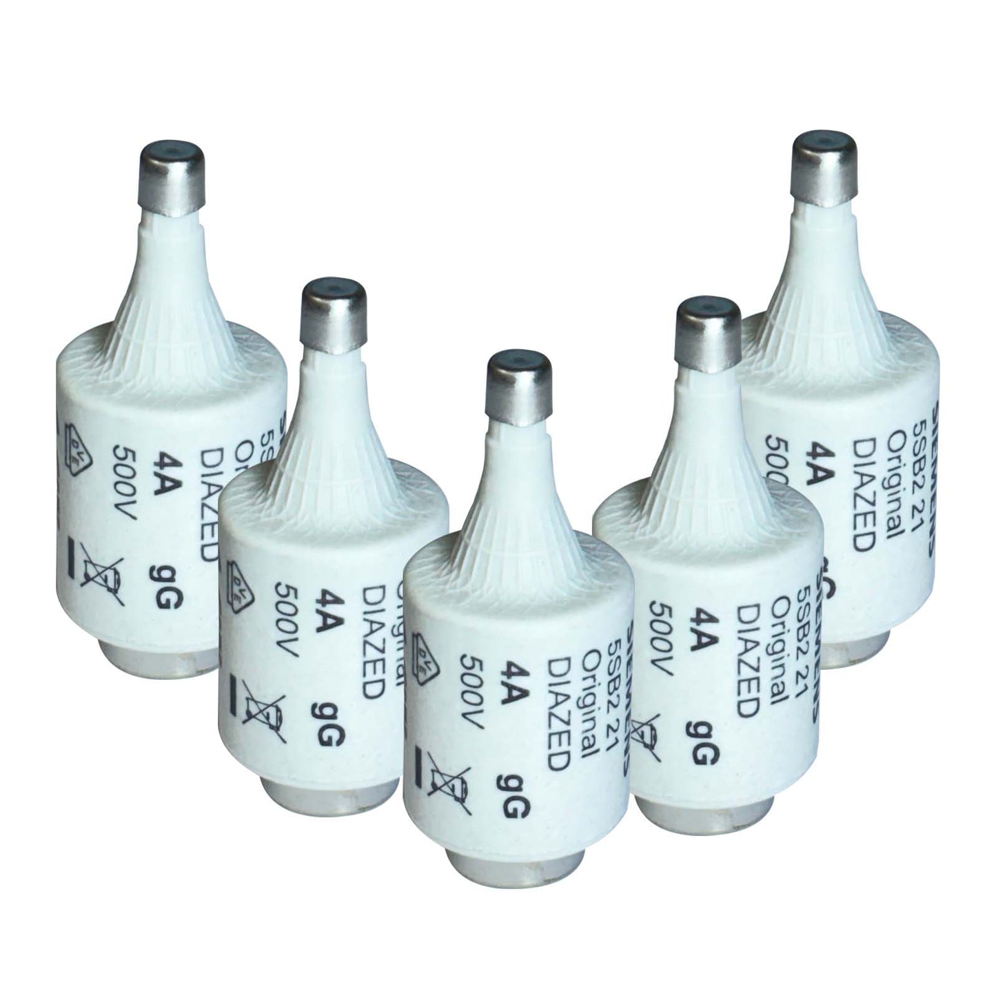 FUSIBLE SIEMENS 4A 500V PAQUETE 5 PIEZAS