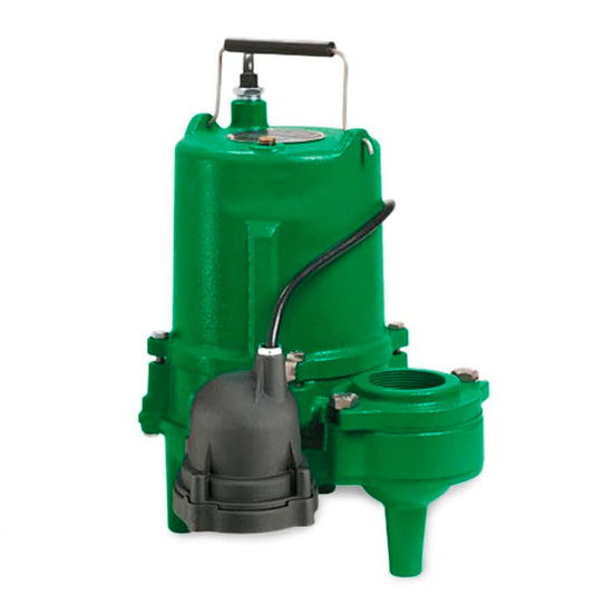 BOMBA SUMERGIBLE P/AGUA RESIDUALES MYERS C/FLOTADOR 0.5HP 115V 2" H.MAX 8M FLUJO MAX 148 GPM