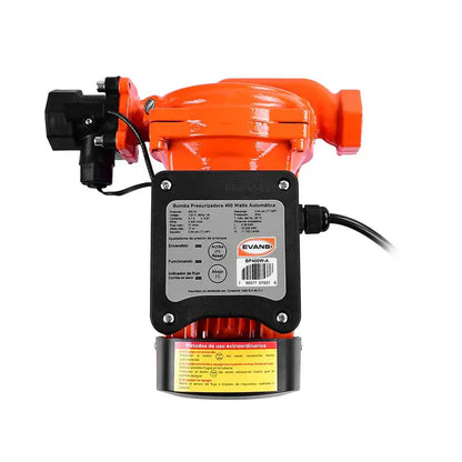 BOMBA PRESURIZADORA DE PASO EVANS 6 SERVICIOS 110V
