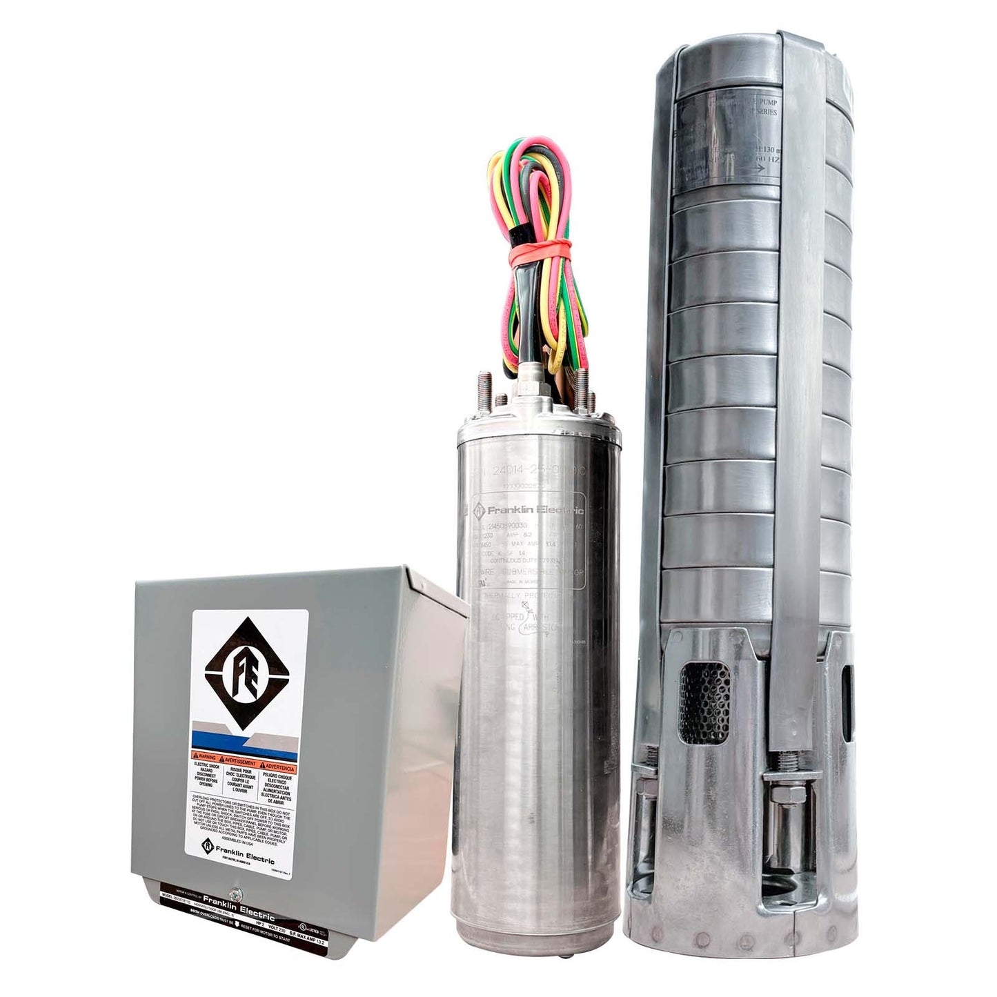 BOMBA SUMERGIBLE BARNES, MOTOR Y CAJA FRANKLIN 1HP 220V 1F DESC 1.25" 18GPM
