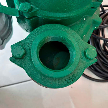 BOMBA SUMERGIBLE P/AGUAS RESIDUALES MYERS 0.5HP 115V
