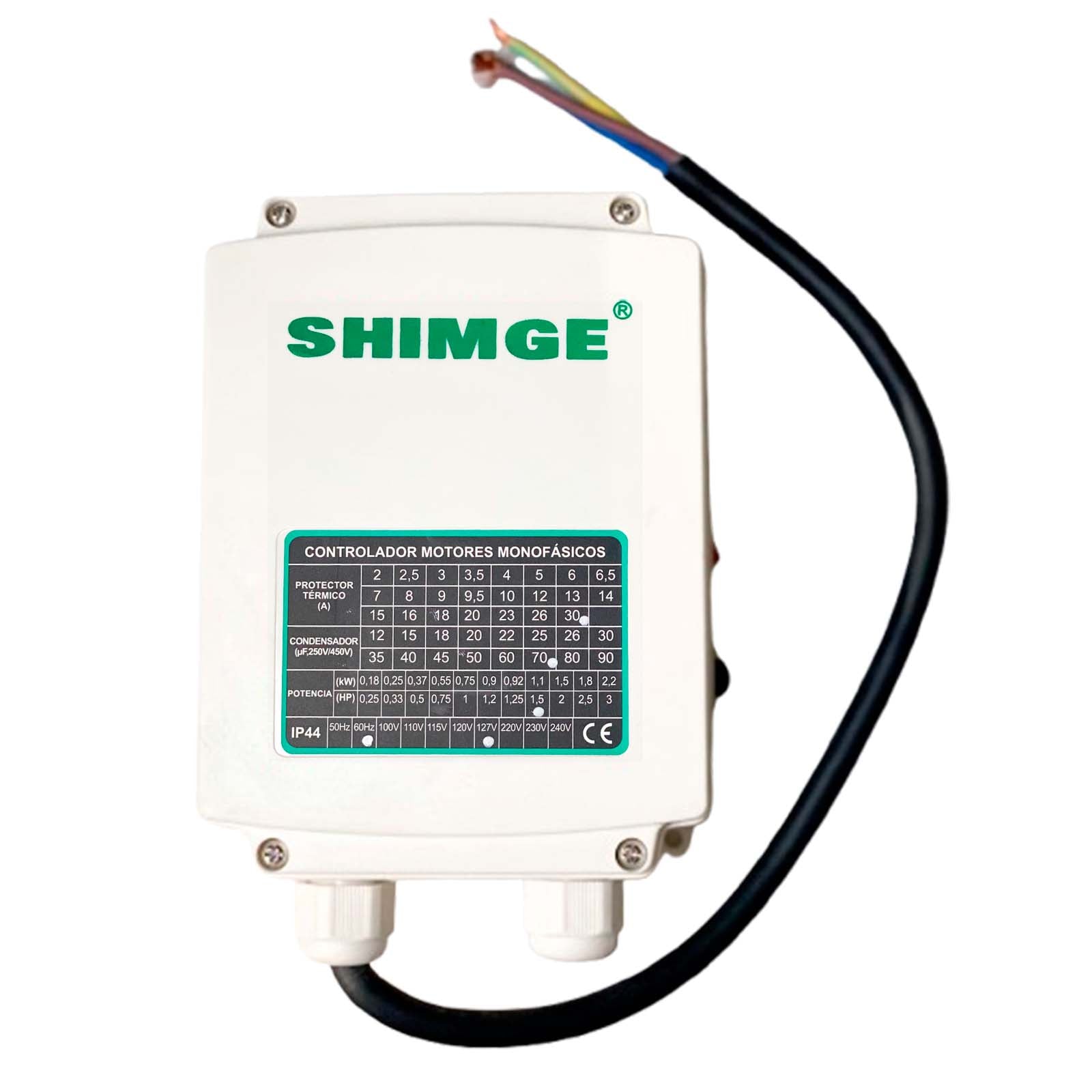 CAJA DE CONTROL SHIMGE 1.5 HP 127V
