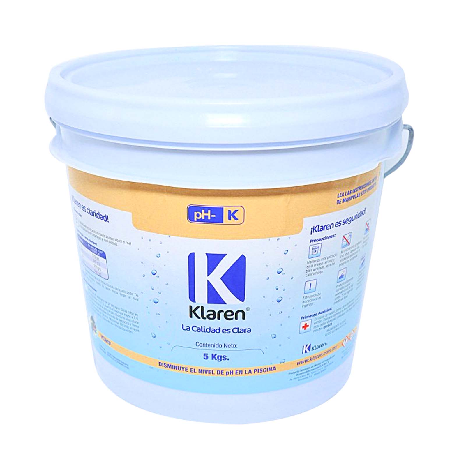 CUBETA MODIFICADOR DE PH- KLAREN 5 KILOS