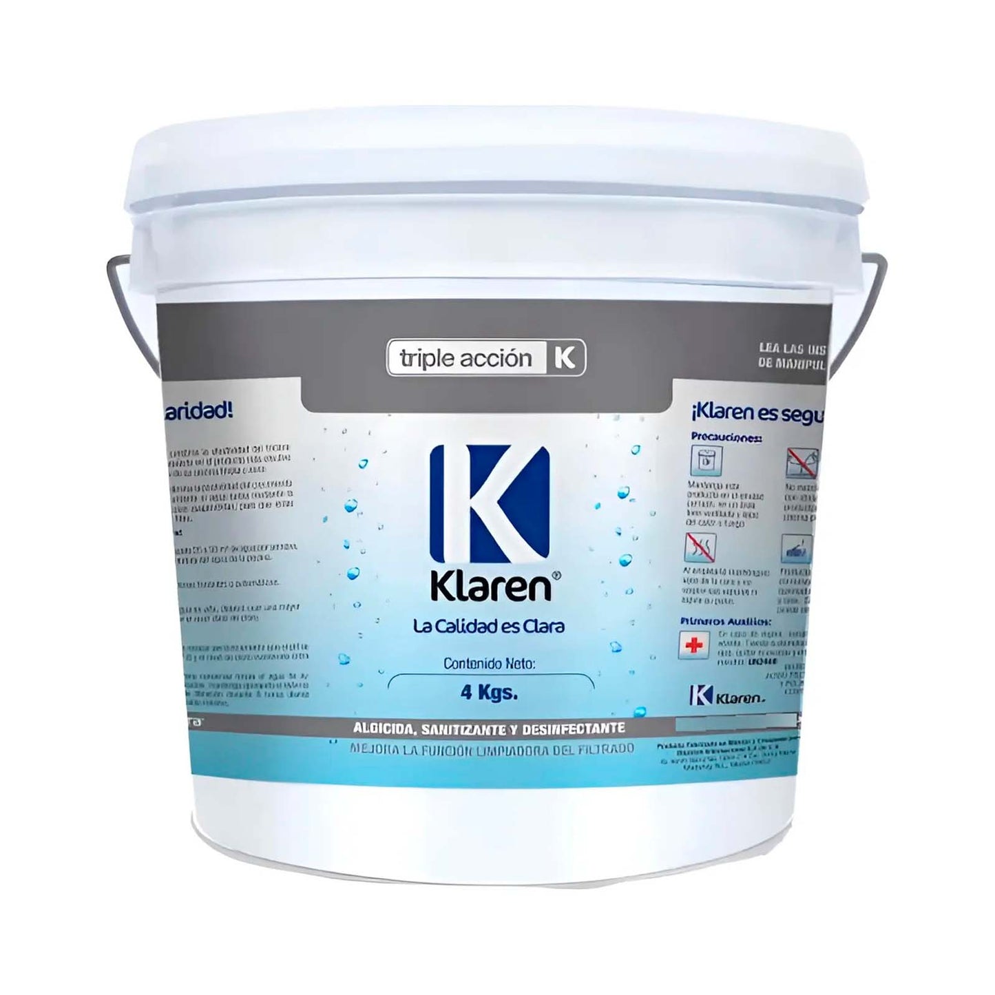 CUBETA TRICLORO TABLETA 3" KLAREN 4 KILOS