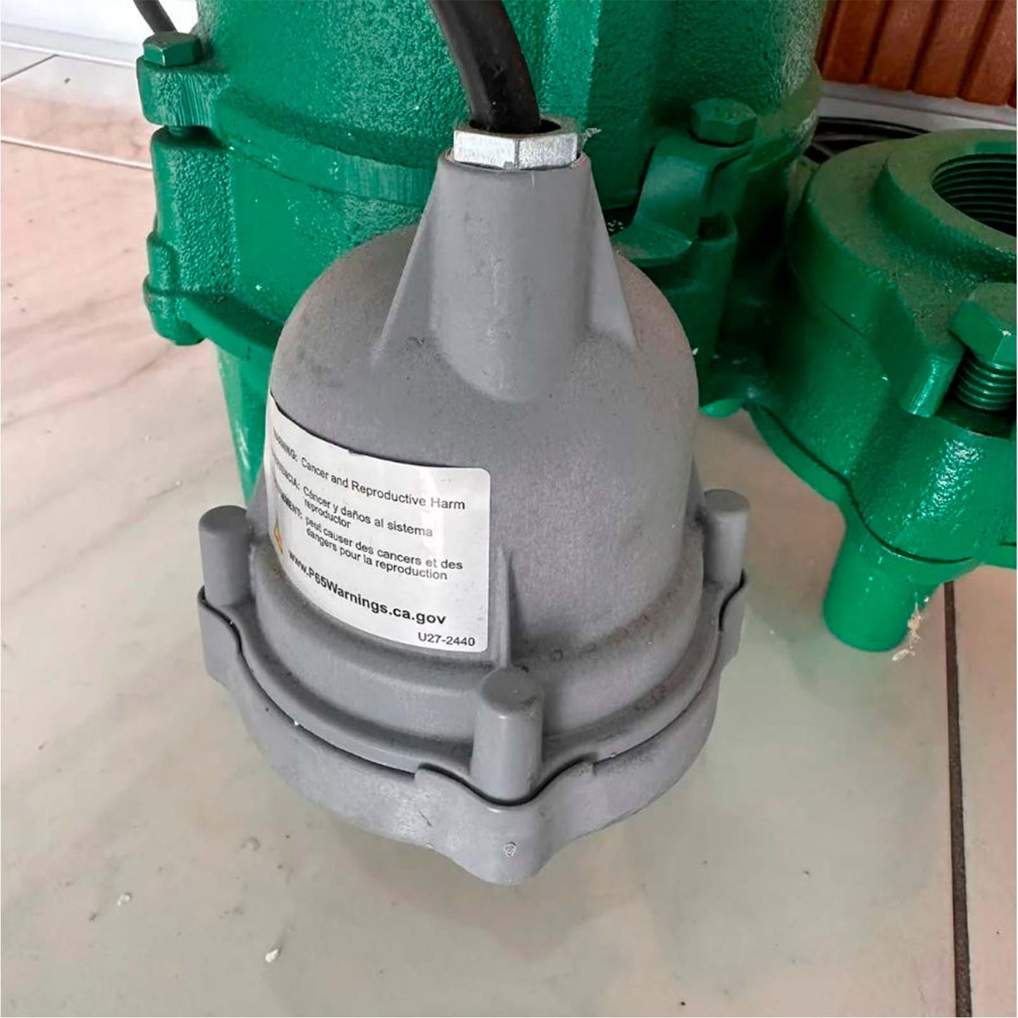 BOMBA SUMERGIBLE P/AGUAS RESIDUALES MYERS 0.5HP 115V