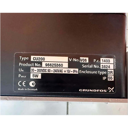 KIT DE PRESIÓN GRUNDFOS MODELO CU200 PARA SQFLEX
