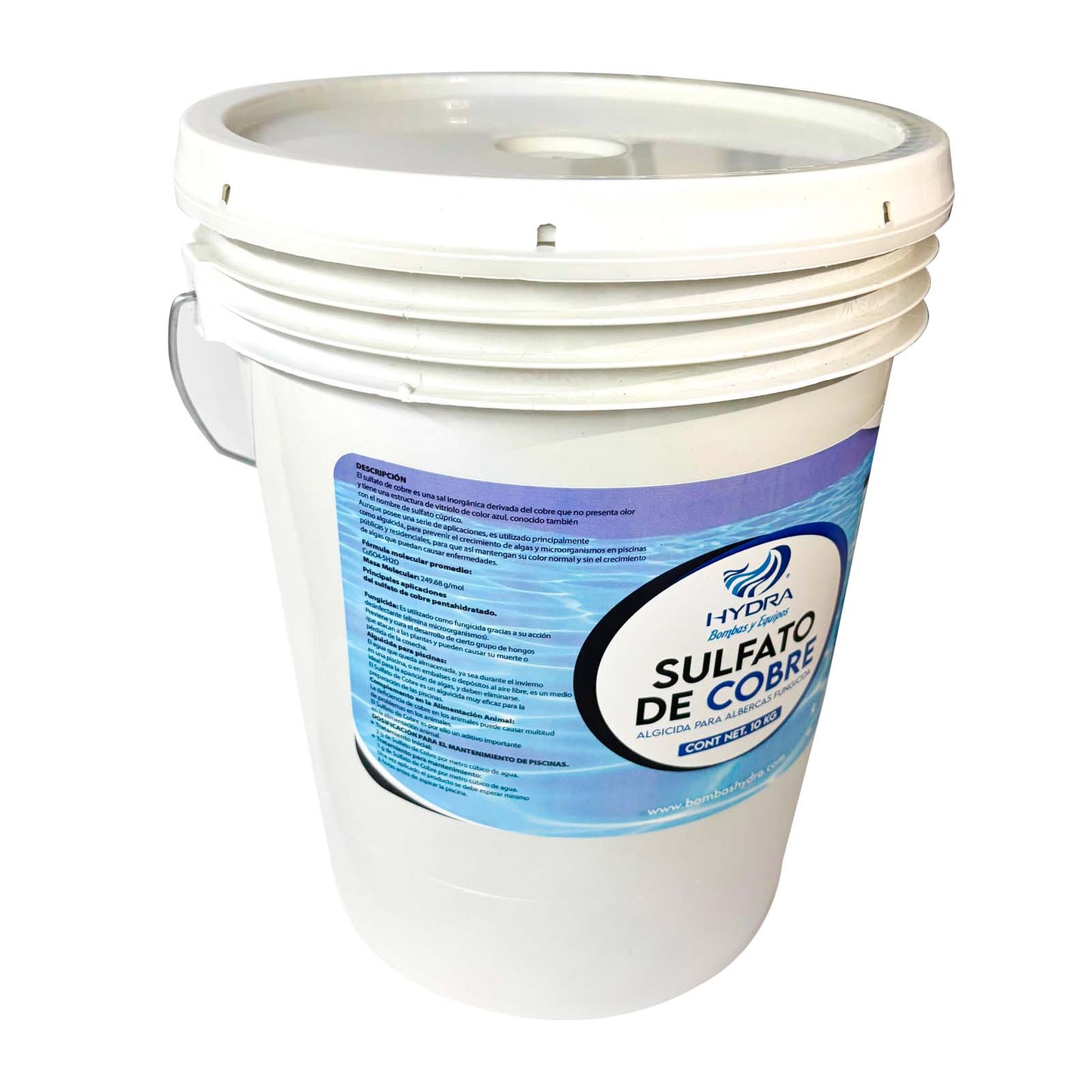 SULFATO DE COBRE 10KG HYDRA BOMBAS Y EQUIPOS LATERAL