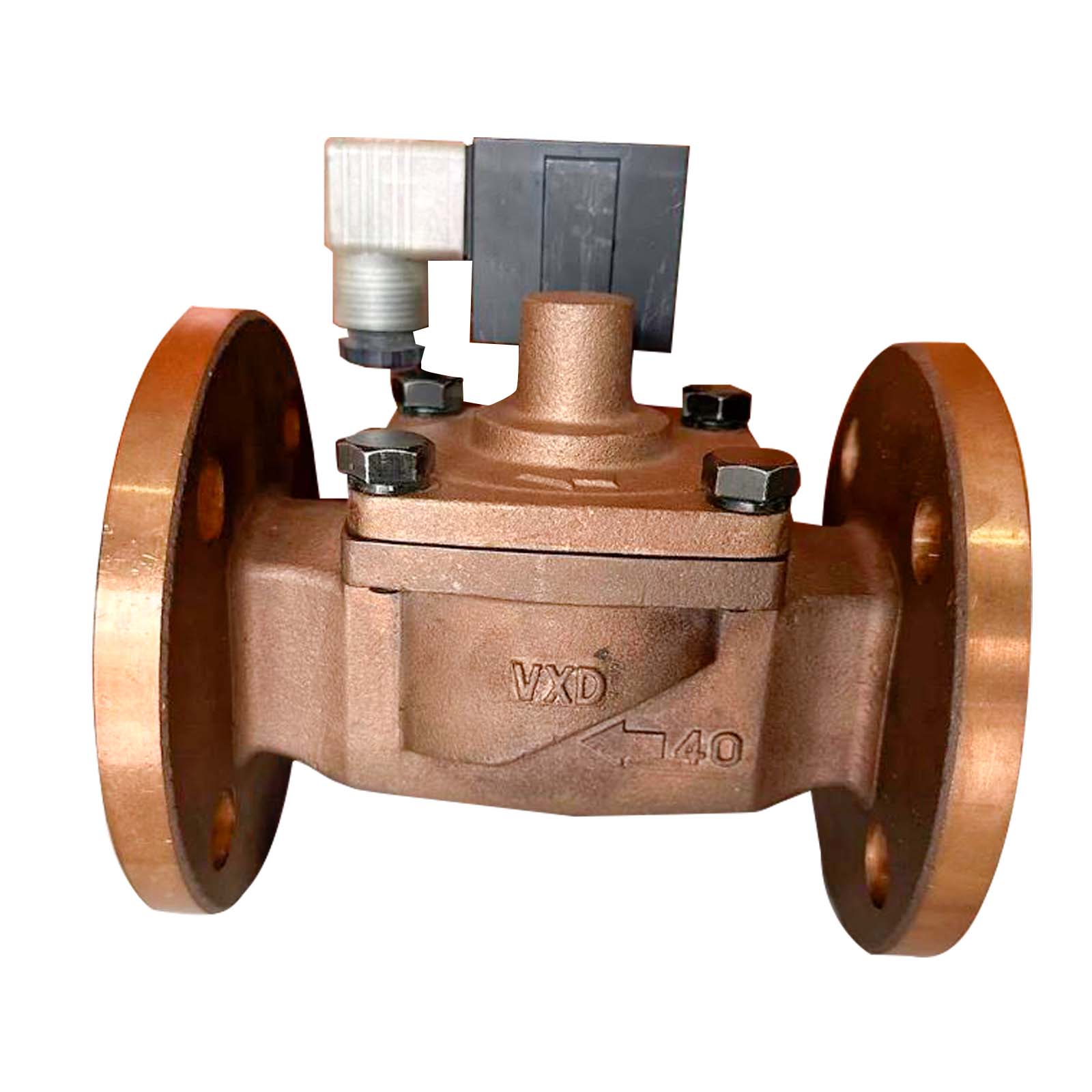 VALVULA SOLENOIDE BRONCE 2" BRIDADA 220V
