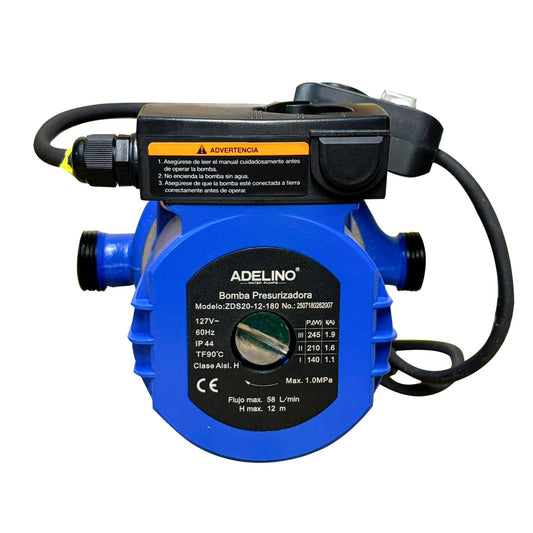 BOMBA PRESURIZADORA DE PASO ADELINO 2.5 BAÑOS 110V