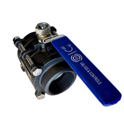 VALVULA BOLA ACERO AL CARBON 2" TRIVECA