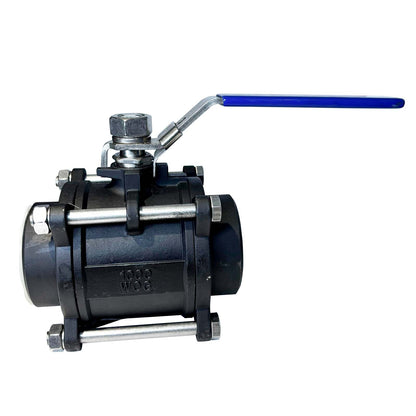 VALVULA BOLA ACERO AL CARBON 2.5" TRIVECA