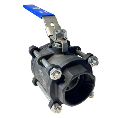 VALVULA BOLA ACERO AL CARBON 2.5" TRIVECA