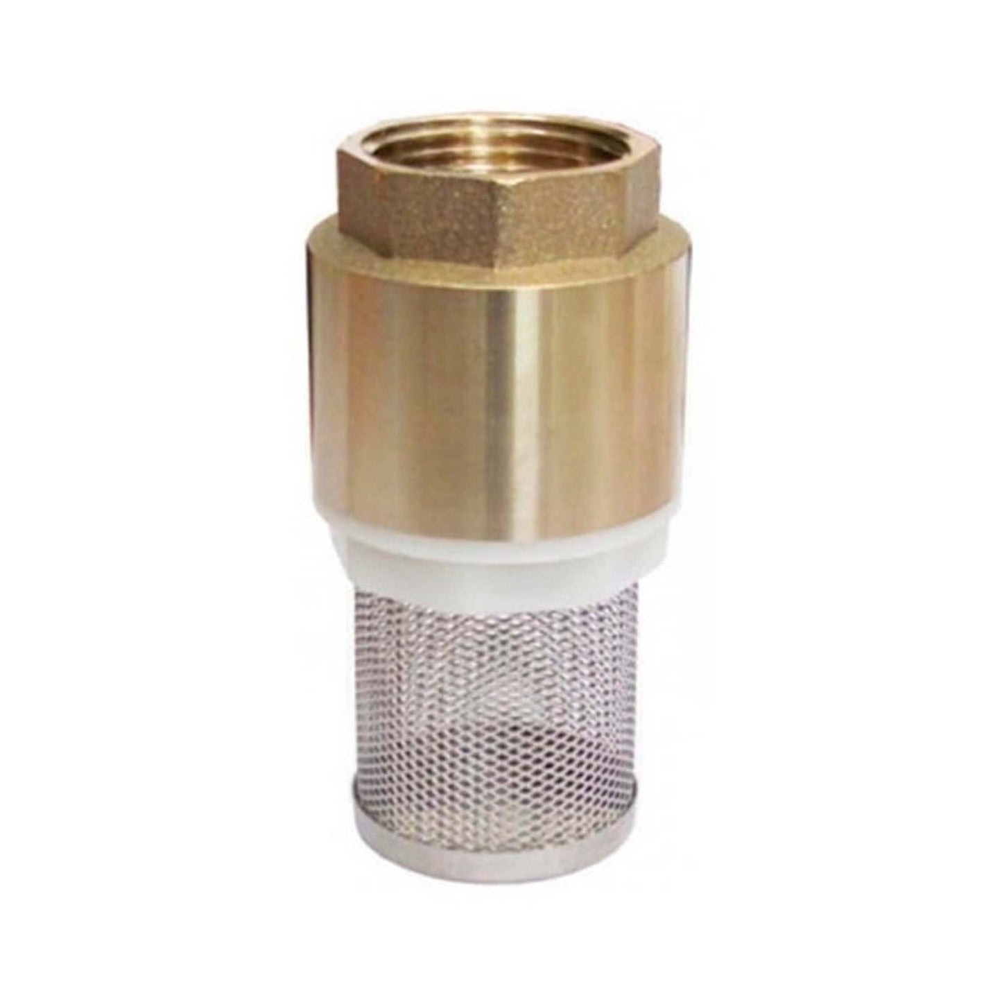 VALVULA PIE CHECK (PICHANCHA) 1.5" BRONCE C/CANASTILLA DESMONTABLE