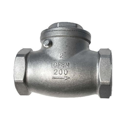 VALVULA CHECK (RETENSION) 2" ACERO INOXIDABLE SWING CHECK VALVE