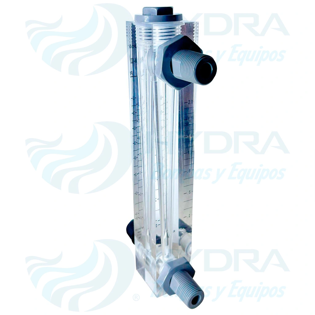 HYDRA BOMBAS Y EQUIPOS - ROTAMETRO HYDRONIX 0.2-2 GPM CON REGULADOR VISTA TRASERA
