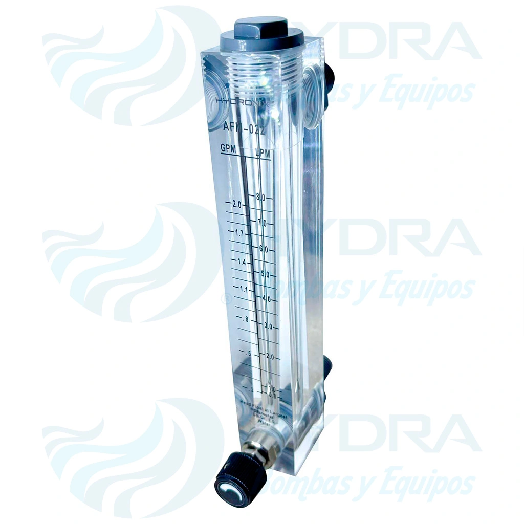 HYDRA BOMBAS Y EQUIPOS - ROTAMETRO HYDRONIX 0.2-2 GPM CON REGULADOR
