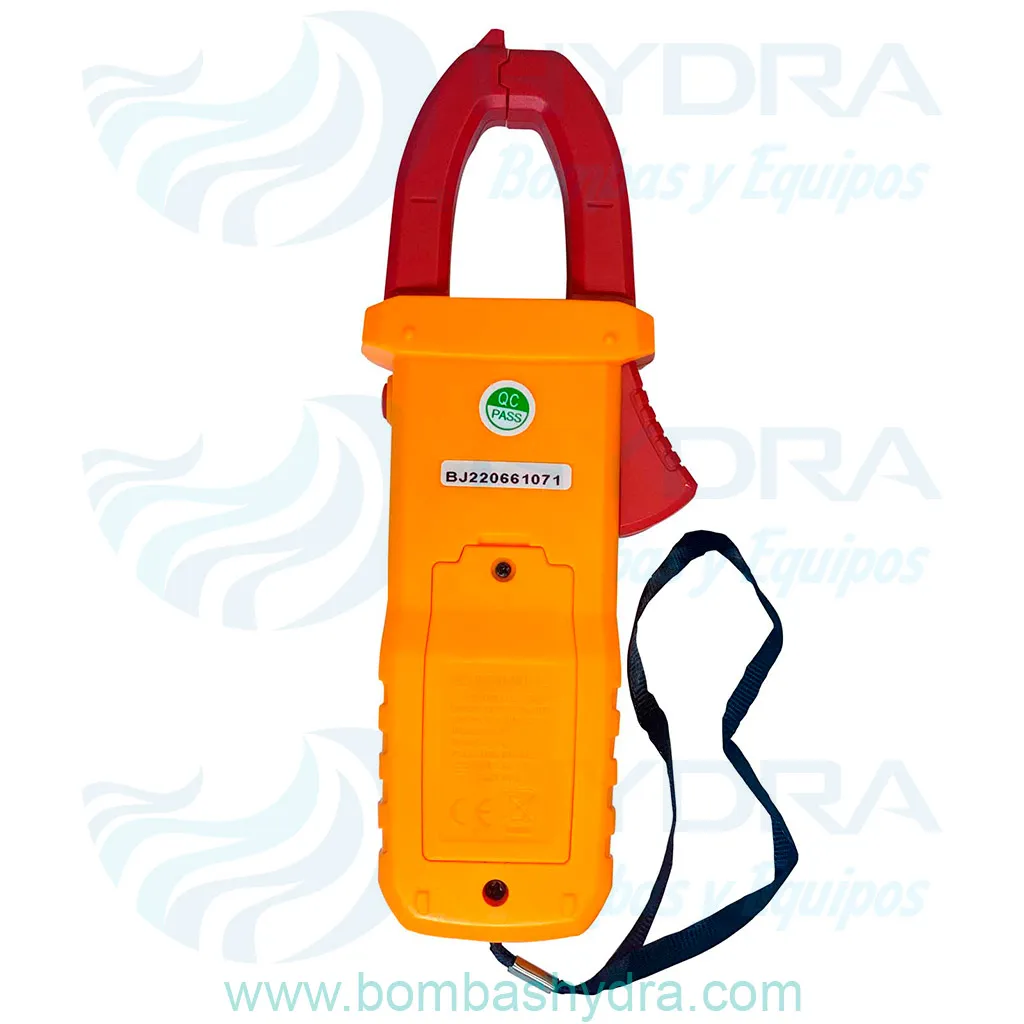 AMPERIMETRO DE GANCHO SZBJ BM819 VISTA TRASERA