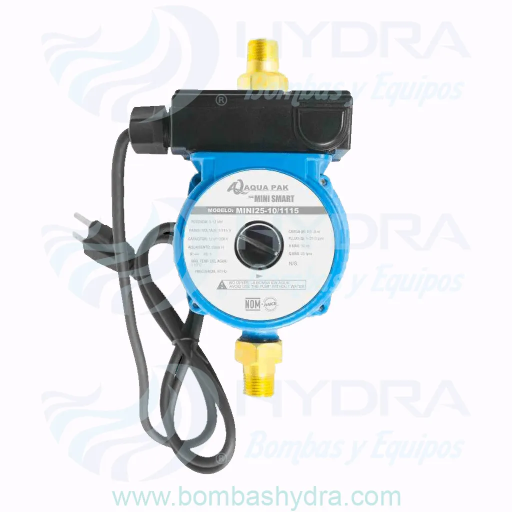 BOMBA PRESURIZADORA DE PASO AQUAPAK 1.5 BAÑOS 110V