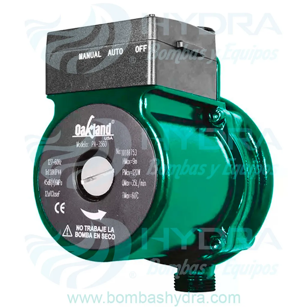 BOMBA PRESURIZADORA DE PASO OAKLAND 1 BAÑO 110V