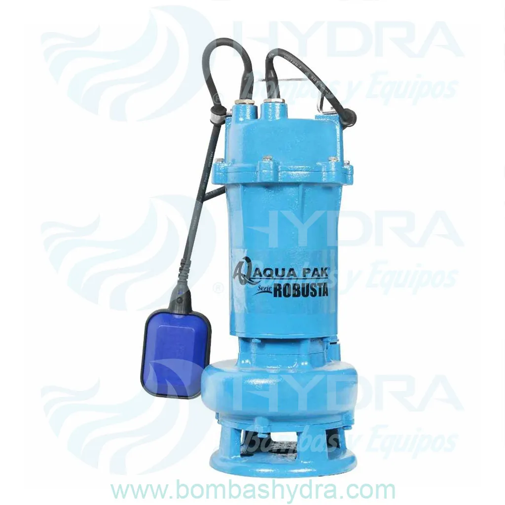BOMBA SUMERGIBLE AQUAPAK 1HP 220V CFLOTADOR