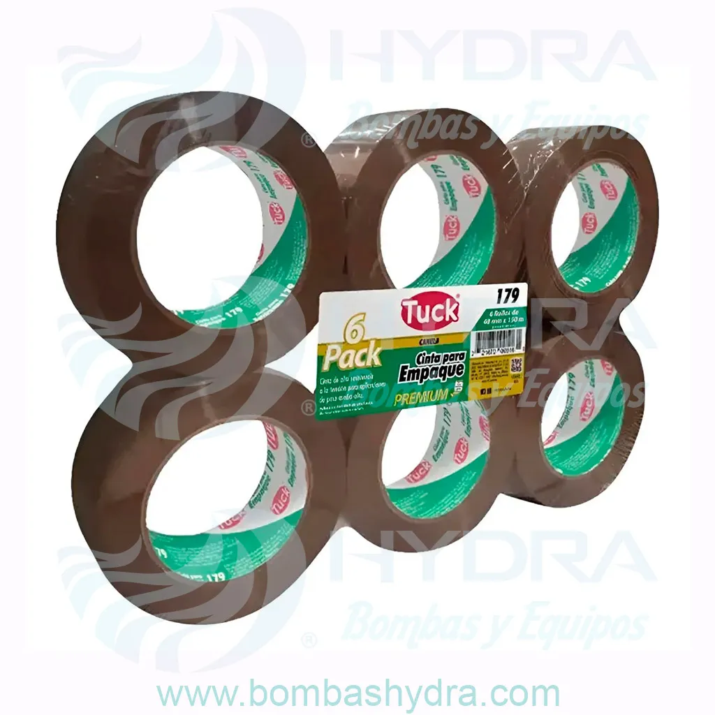 CHAROLA 6 PZS CINTAS CANELA ADHESIVO HOT-MELT USO INDUSTRIAL 48MM X 150MTS
