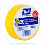 CINTA ADHESIVA AISLANTE ELÉCTRICA 19MM X 9MTS VINIL AMARILLO