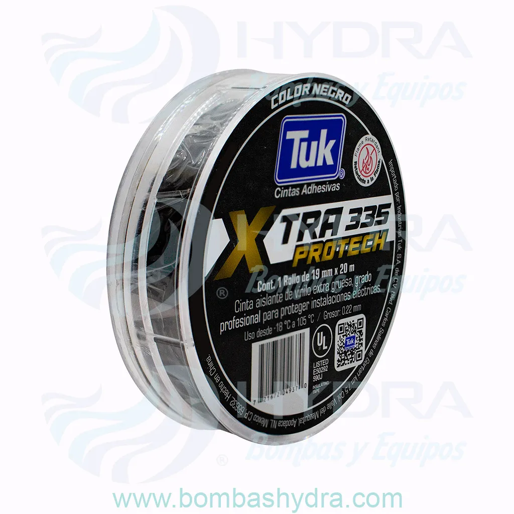 CINTA ADHESIVA AISLANTE ELÉCTRICA EXTRA PROTECCIÓN ULTRA GRUESA 19MM X 20MTS