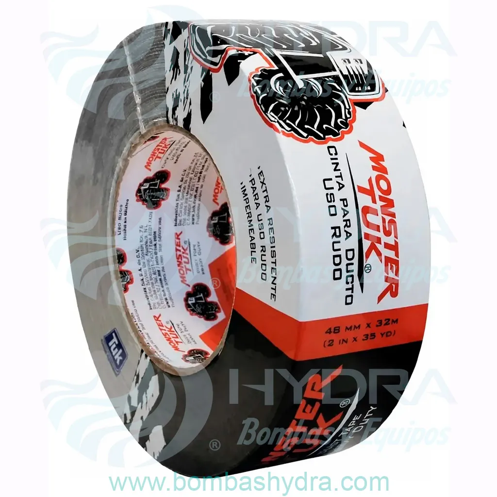 CINTA ADHESIVA PARA DUCTOS USO RUDO MONSTER TUK 48MM X 32MTS