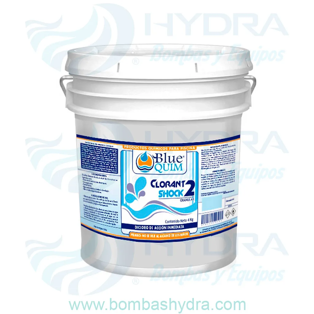 DICLORO SHOCK BLUE QUIM 4 KILOS