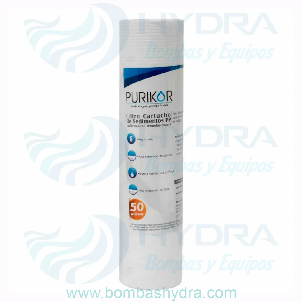 FILTRO POLIPROPILENO PURIKOR 2.5X20X50
