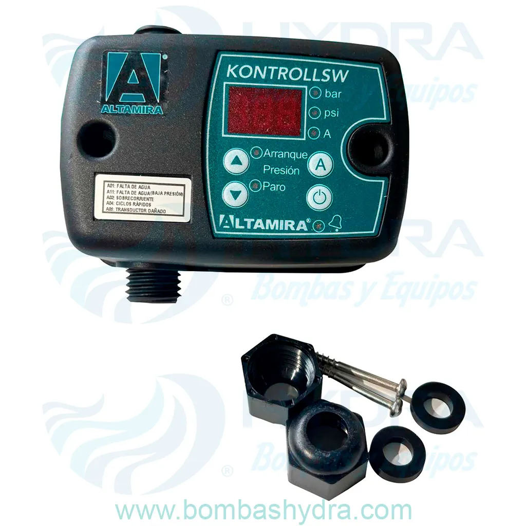 INTERRUPTOR DE PRESION DIGITAL ALTAMIRA 16A 108PSI 110230V 1F ACCESORIOES