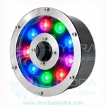 LÁMPARA LED TIPO DONA SUMERGIBLE 9W 12V RGB 4 HILOS