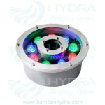 LAMPARA LED TIPO DONA SUMERGIBLE 9W 12V RGB 4 HILOS COLORES