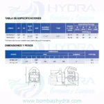 MOTOBOMBA CENTRIFUGA JET AQUAPAK 0.8HP 127V