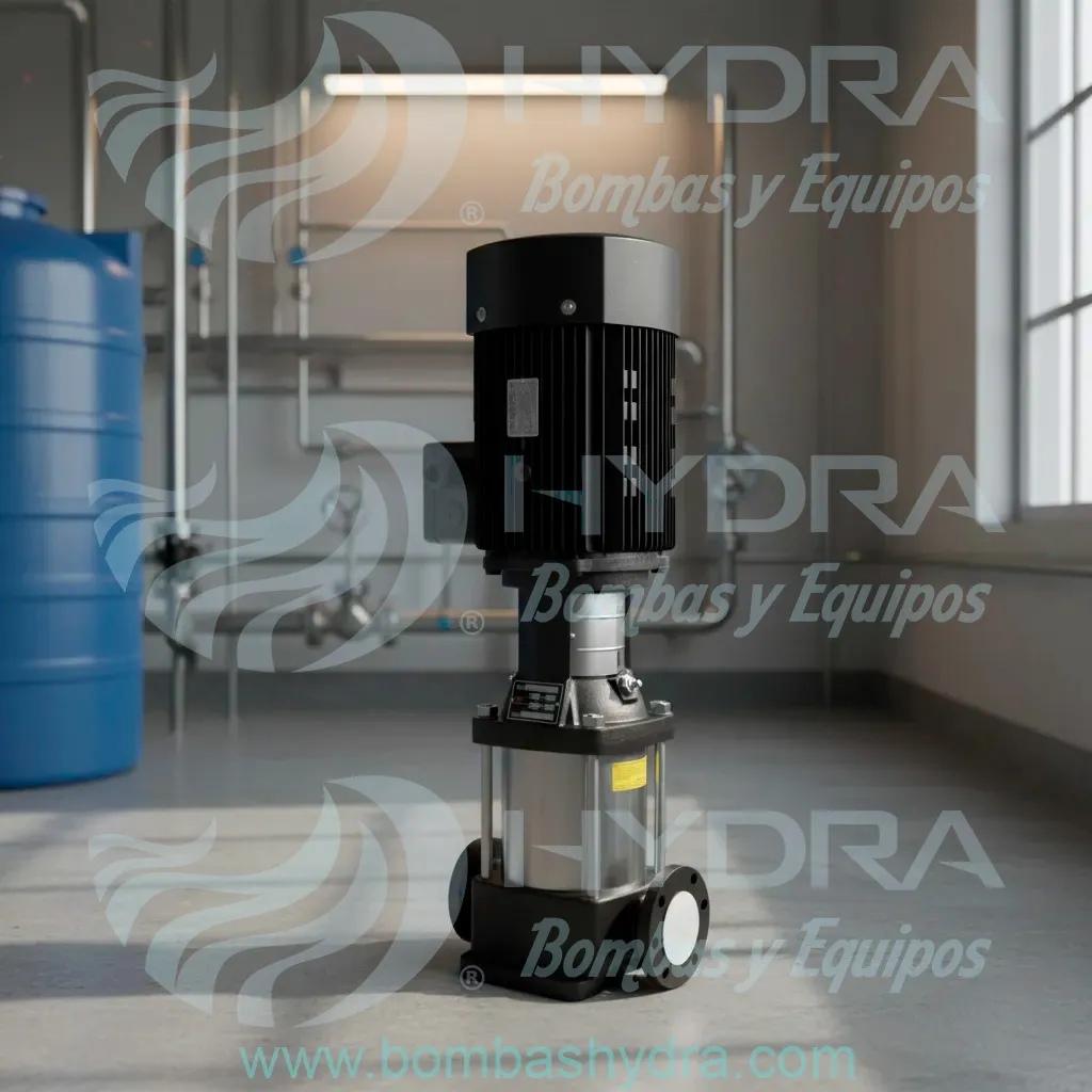 MOTOBOMBA MULTIETAPAS VERTICAL BARNES 5.5HP 3F 220440V VISTA